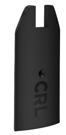 CRL Matte Black 4" Tapered End Cap for Sidelite Rails - Item # SREC4TMBL