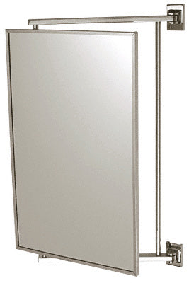 CRL Polished Chrome 14" x 22" Pivot-N-Vue Double Hinged Mirror - Item # PV14CH