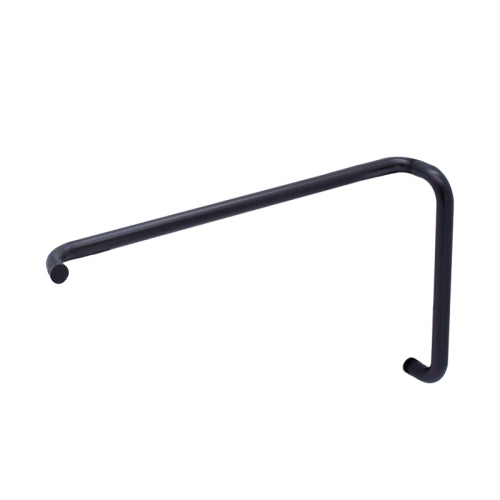 FHC 8" x 22" Tubular Pull/Towel Bar Combo No Washers for 1/4" to 1/2" Glass - Matte Black - Item # TBRN8X22MB