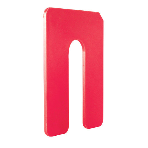 Crl 4" Jumbo 1/8" x 4" Size Plastic Horseshoe Shims - 100 pack - Item # PHS38