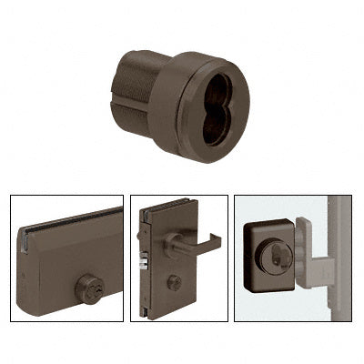 CRL Black Bronze Anodized Mortise Housing for 7-Pin Small Format Interchangeable Cores (SFIC) - Item # 1CHDU