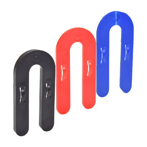 CRL 3" Plastic Interlocking Horseshoe Shim Assortment - Includes 1/16"(1HS01), 1/8"(1HS02),1/4"(1HS03) - 300 ct. (100 ea. Size)