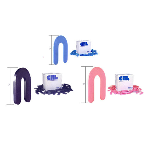 Crl  3" Plastic Horseshoe Shim Assortment - Includes 1/16(PHS26)", 1/8"(PHS28), 1/4"(PHS24) - 300 ct. (100 ea. Size)