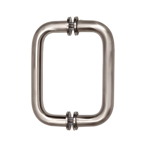Crl Brushed Nickel 6" BM Series Tubular Back-to-Back Pull Handle - Item # BM6X6BN