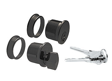 CRL Matte Black Keyed Cylinder/Thumbturn Combo - Item  # DRA1020MBL