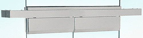 CRL Brushed Stainless Double Floating Header for Overhead Concealed Door Closers - for 72" Wide Opening - Item # FH4BSD