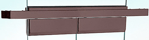 CRL Black Bronze Anodized Double Floating Header for Overhead Concealed Door Closers - for 72" Wide Opening - Item # FH4DUD