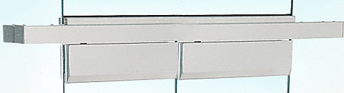 CRL Satin Anodized Double Floating Header for Overhead Concealed Door Closers - for 72" Wide Opening - Item # FH4SAD