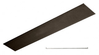CRL Black Bronze Anodized Flat Snap-In Channel 240" - Item # FS1DU240