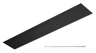 CRL Matte Black Flat Snap-In Channel 240" - Item # FS1MBL240