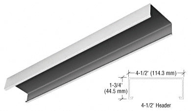 CRL Satin Anodized 4-1/2" Header Channel - 240" - Item # HCSA240