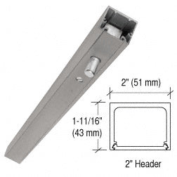 CRL Brushed Stainless 36" Stock Size Narrow Header - Item # NH236BS
