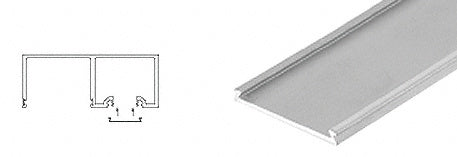 CRL Brushed Stainless Header Snap-In Filler - 120" Length - Item # NHF12BS
