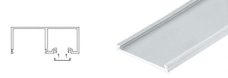 CRL Satin Anodized Header Snap-In Filler - 120" Length - Item # NHF12SA
