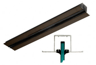 CRL Dark Bronze Anodized Pocket Snap-In Channel - 240" - Item # PS1DU240