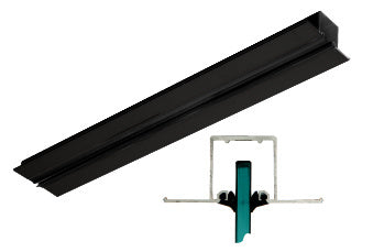 CRL Matte Black Pocket Snap-In Channel - 240" - Item # PS1MBL240