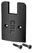 CRL Matte Black Low Profile Sidelite Rail Cap With Screws - Item # SREC2SMBL