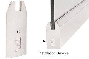 CRL Satin Anodized 4" Tapered End Cap for Sidelite Rails - Item # SREC4TSA