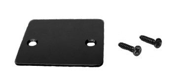 CRL Matte Black End Cap with Screws - Item # UCECMBL