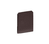 CRL Black Bronze Anodized End Cap for WU1 Series Wet/Dry U-Channel - Item # WU1ECDU