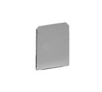 CRL Brushed Stainless End Cap for WU3 Series Wet/Dry U-Channel - Item # WU3ECBS