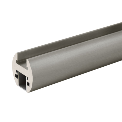 FHC Adjustable Header System 144" For 3/8" and 1/2" Glass Brushed Nickel - AHK144BN