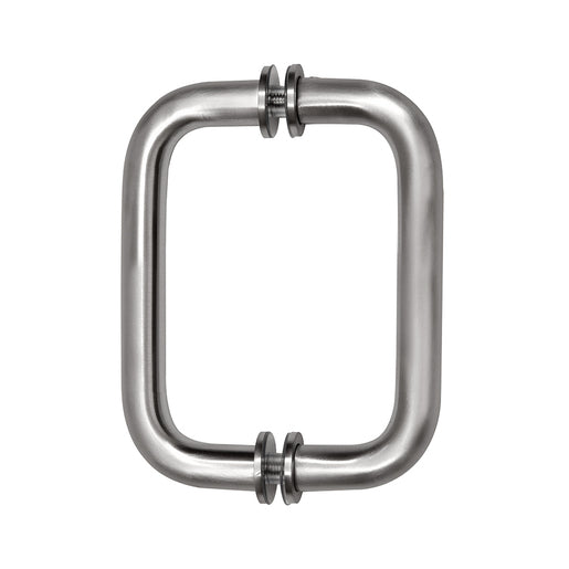 CRL Brushed Stainless 6" BM Series Tubular Back-to-Back Pull Handle - Item # BM6X6BS