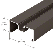 Crl-US Aluminum Open Back Mullion - Dark Bronze Anodize - 24'2" - Item # J40222