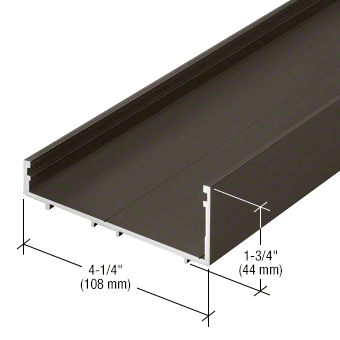 Crl-US Aluminum Sill Channel - Dark Bronze Anodize - 24'2" - Item # CS41322