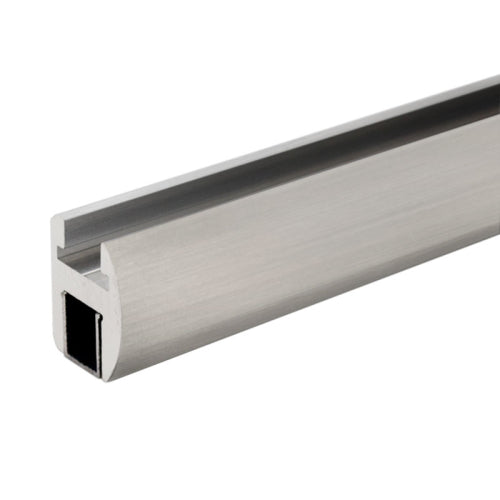 FHC Premium Header Kit for 3/8" and 1/2" Glass Brushed Nickel - PHK95BN