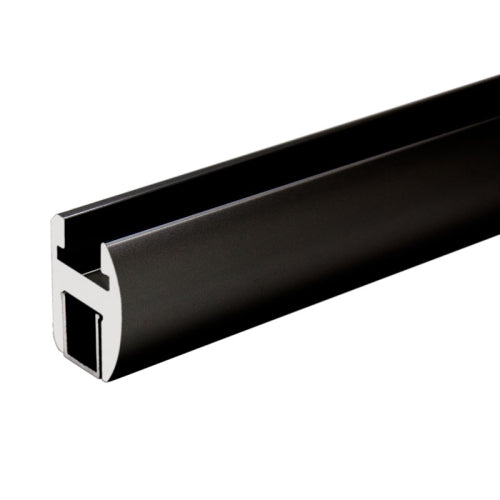 FHC Premium Header Kit for 3/8" and 1/2" Glass Matte Black - PHK95MB