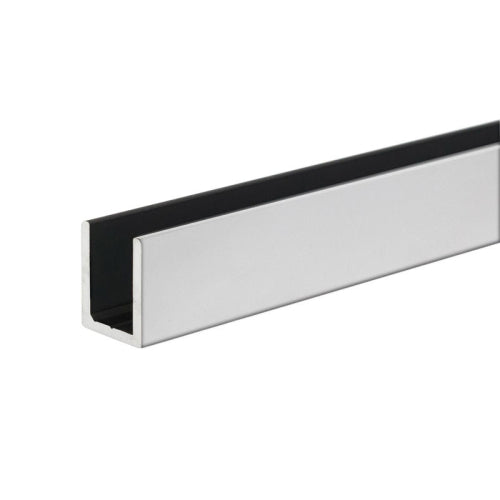 FHC Classic U-Channel 3/8" Glass - Polished Nickel - SUCD38PN